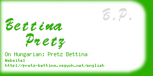 bettina pretz business card